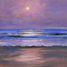 Thumbnail. Painting: Moonlit shores, acrylic