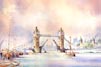 Thumbnail. Painting: Tower bridge, watercolour