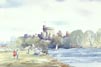 Thumbnail. Painting: Windsor Castle, watercolour